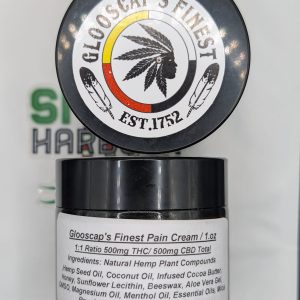 Glooscaps Finest Pain Cream (500MG THC + 500MG CBD)