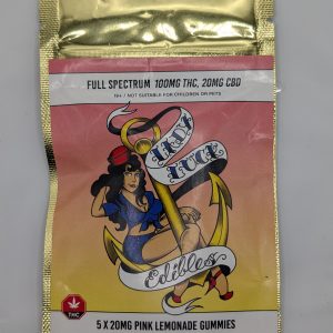 Lady Luck Edibles: Full Spectrum 100mg THC / 20mg CBD Gummies